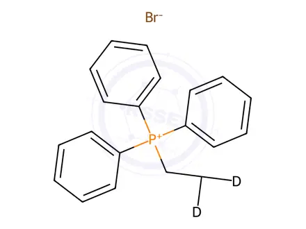 Chemical structure of Ethyl-2,2,2-d3-triphenylphosphonium Bromide