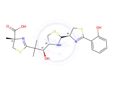 Chemical structure of Yersiniabactin