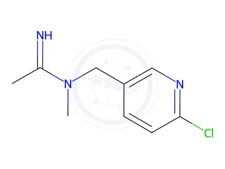 Chemical structure of N-((6-Chloropyridin-3-yl)methyl)-N-methylacetimidamide