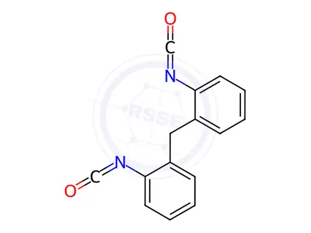 Chemical structure of 2,2’-methylenediphenyl diisocyanate