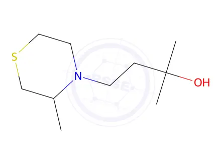 Chemical structure of 2-Methyl-4-(3-methylthiomorpholino)butan-2-ol