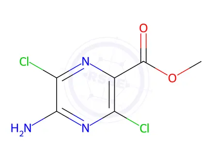 Chemical structure of Methyl 5-aMino-3,6-dichloropyrazine-2-carboxylate