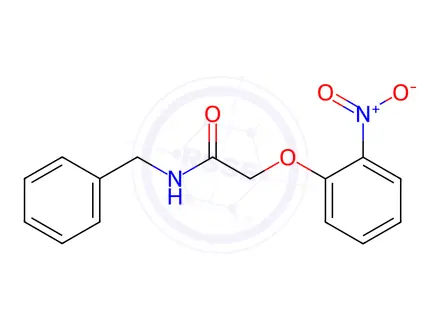 Chemical structure of n-Benzyl-2-(2-nitrophenoxy)acetamide