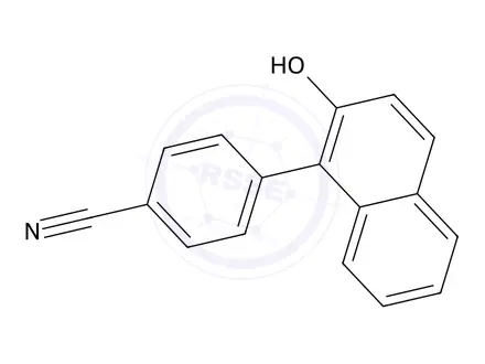 Chemical structure of 4-(2-Hydroxynaphthalen-1-yl)benzonitrile