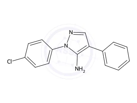 Chemical structure of 1-(4-Chlorophenyl)-4-phenyl-1H-pyrazol-5-amine