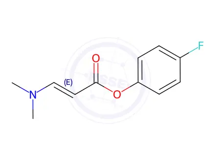 Chemical structure of 4-Fluorophenyl 3-(dimethylamino)acrylate