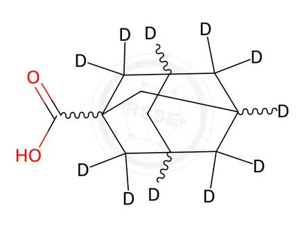 Chemical structure of Adamantane-d15-carboxylic Acid