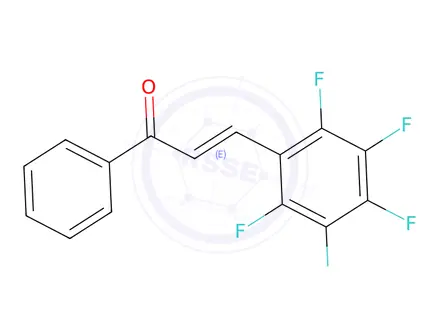 Chemical structure of 2,3,4,5,6-PENTAFLUOROCHALCONE