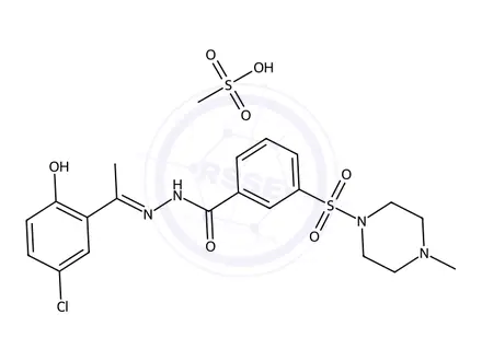 Chemical structure of Seclidemstat (mesylate)