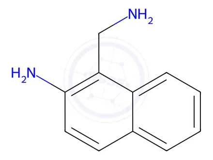 Chemical structure of 1-(Aminomethyl)naphthalen-2-amine