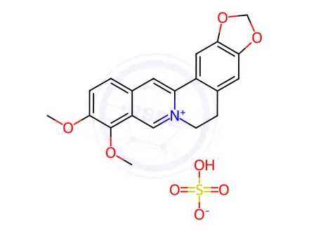 Chemical structure of Berberine Sulfate