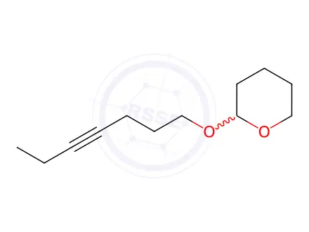 Chemical structure of 2-(4-Heptyn-1-yloxy)tetrahydro-2H-pyran