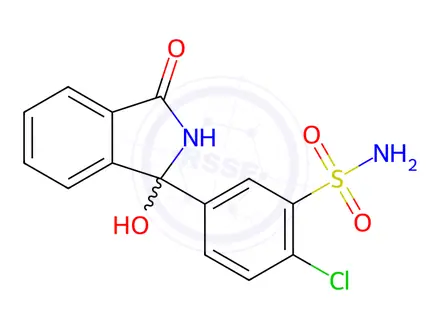 Chemical structure of Chlorthalidone