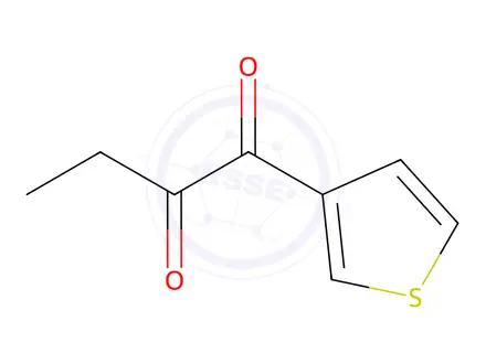 Chemical structure of 1-(Thiophen-3-yl)butane-1,2-dione