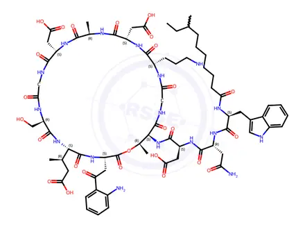 Chemical structure of Daptomycin Impurity 56