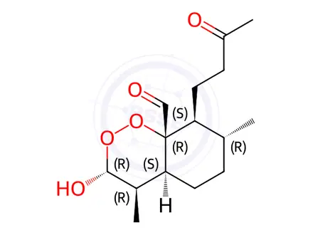 Chemical structure of Artesunate Peroxy Hemiacetal