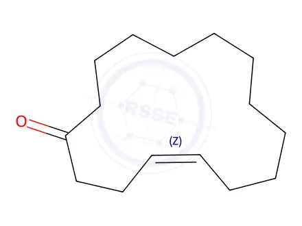 Chemical structure of CIS-4-CYCLOPENTADECEN-1-ONE