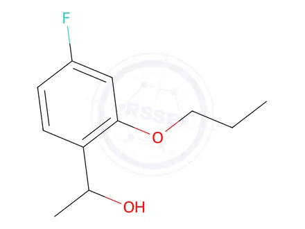 Chemical structure of 1-(4-Fluoro-2-propoxyphenyl)ethanol