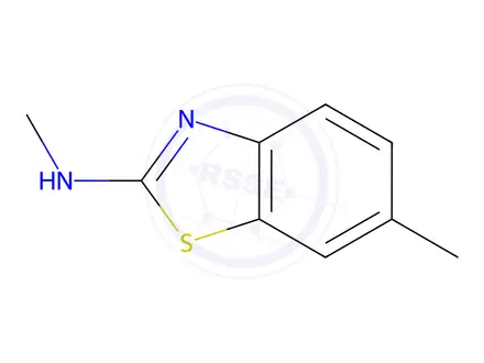 Chemical structure of 2-Benzothiazolamine,N,6-dimethyl-(9CI)