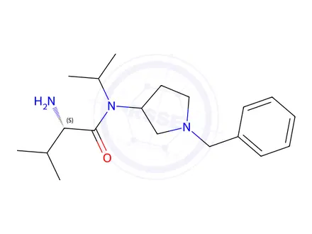 Chemical structure of 2-Amino-N-((S)-1-benzylpyrrolidin-3-yl)-N-isopropyl-3-methylbutanamide