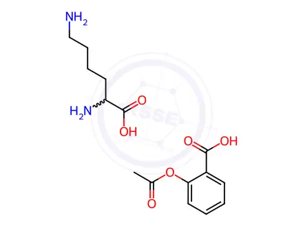 Chemical structure of Lysine Acetylsalicylate