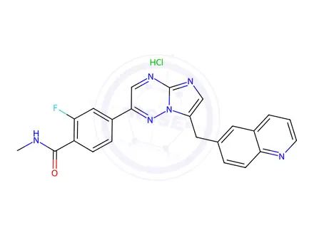Chemical structure of CAPMATINIB HCL