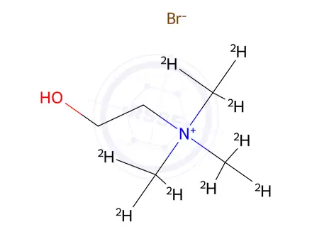 Chemical structure of Choline-d9 Bromide (N,N,N-trimethyl-d9)