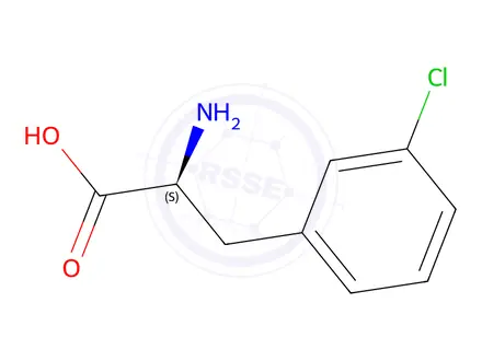 Chemical structure of L-3-CHLOROPHENYLALANINE