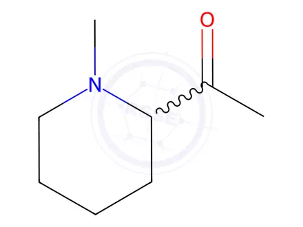 Chemical structure of 1-(1-Methylpiperidin-2-yl)ethan-1-one