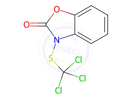 Chemical structure of 3-[(Trichloromethyl)thio]benzoxazol-2(3H)-one