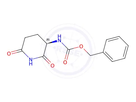 Chemical structure of Benzyl(R)-(2,6-dioxopiperidin-3-yl)carbamate