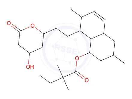 Chemical structure of Simvastatin impurity 30