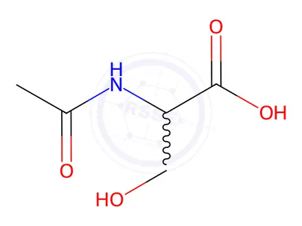 Chemical structure of N-Acetyl-DL-serine