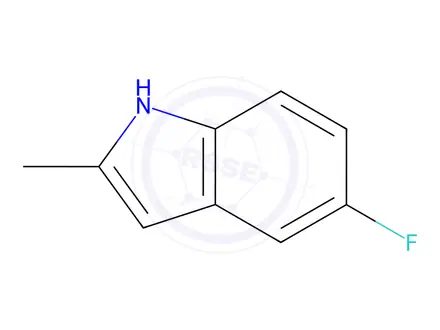 Chemical structure of 5-Fluoro-2-methylindole