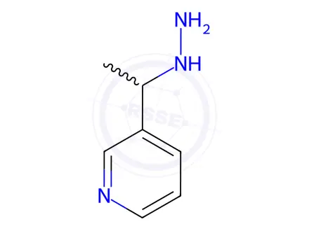 Chemical structure of 3-(1-Hydrazinylethyl)pyridine