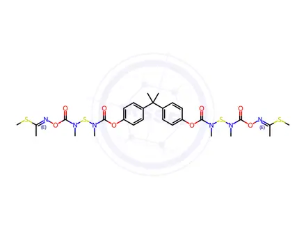 Chemical structure of 5-OXO-2,4,8-TRIMETHYL-6-OXA-3,9-DITHIA2,4,7-TRIAZADEC-7-ENOIC ACID, (1METHYLETHYLIDENE)DI-4,1-PHENYLENE ESTER