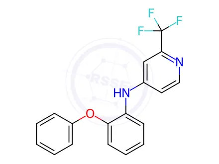 Chemical structure of N-(2-Phenoxyphenyl)-2-(trifluoromethyl)pyridin-4-amine