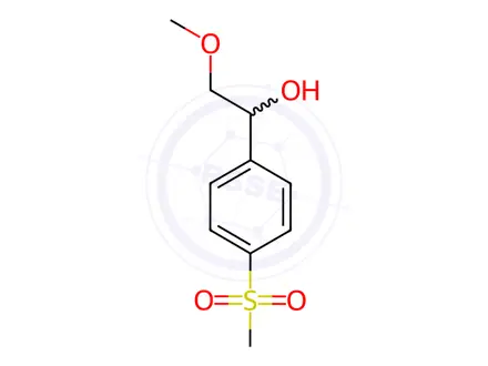 Chemical structure of 2-methoxy-1-(4-(methylsulfonyl)phenyl)ethan-1-ol