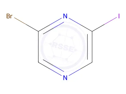 Chemical structure of 2-Bromo-6-iodopyrazine