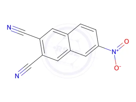 Chemical structure of 2,3-Dicyano-6-nitronaphthalene