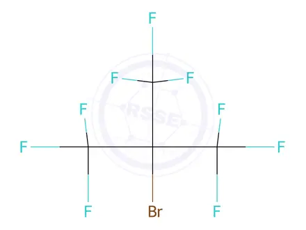Chemical structure of 2-Bromo-2-(trifluoromethyl)hexafluoropropane