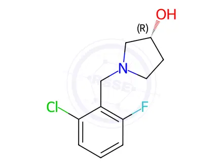 Chemical structure of (R)-1-(2-Chloro-6-fluorobenzyl)pyrrolidin-3-ol