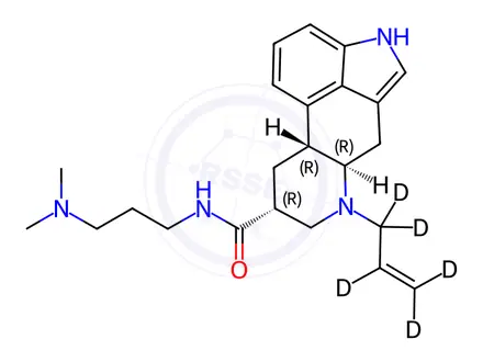 Chemical structure of Desethylcarbamoyl Cabergoline-d5