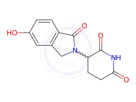 Chemical structure of 3-(5-Hydroxy-1-oxoisoindolin-2-yl)piperidine-2,6-dione (BSC)