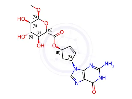 Chemical structure of carbovir-5'-O-glucuronide