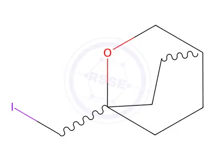 Chemical structure of 2-Oxabicyclo[2.2.2]octane, 1-(iodomethyl)-