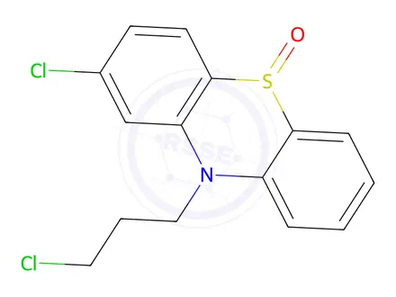 Chemical structure of 2-Chloro-10-(3-chloropropyl)-10H-phenothiazine 5-oxide