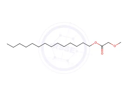 Chemical structure of Methoxyacetic acid, tetradecyl ester