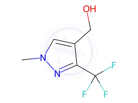 Chemical structure of [1-methyl-3-(trifluoromethyl)-1h-pyrazol-4-yl]methanol