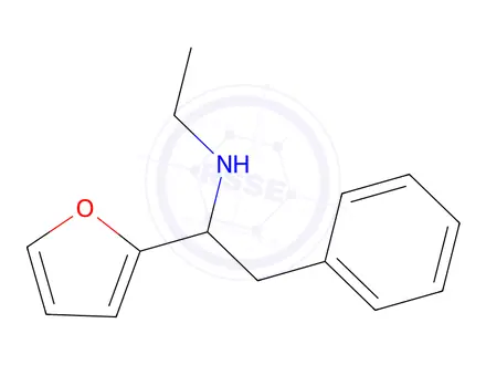 Chemical structure of N-ethyl-1-(furan-2-yl)-2-phenylethan-1-amine